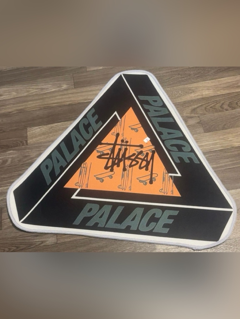 Custom Stussy Rug/Wall Decor Black Triangle Logo Skate NEW Non Slip